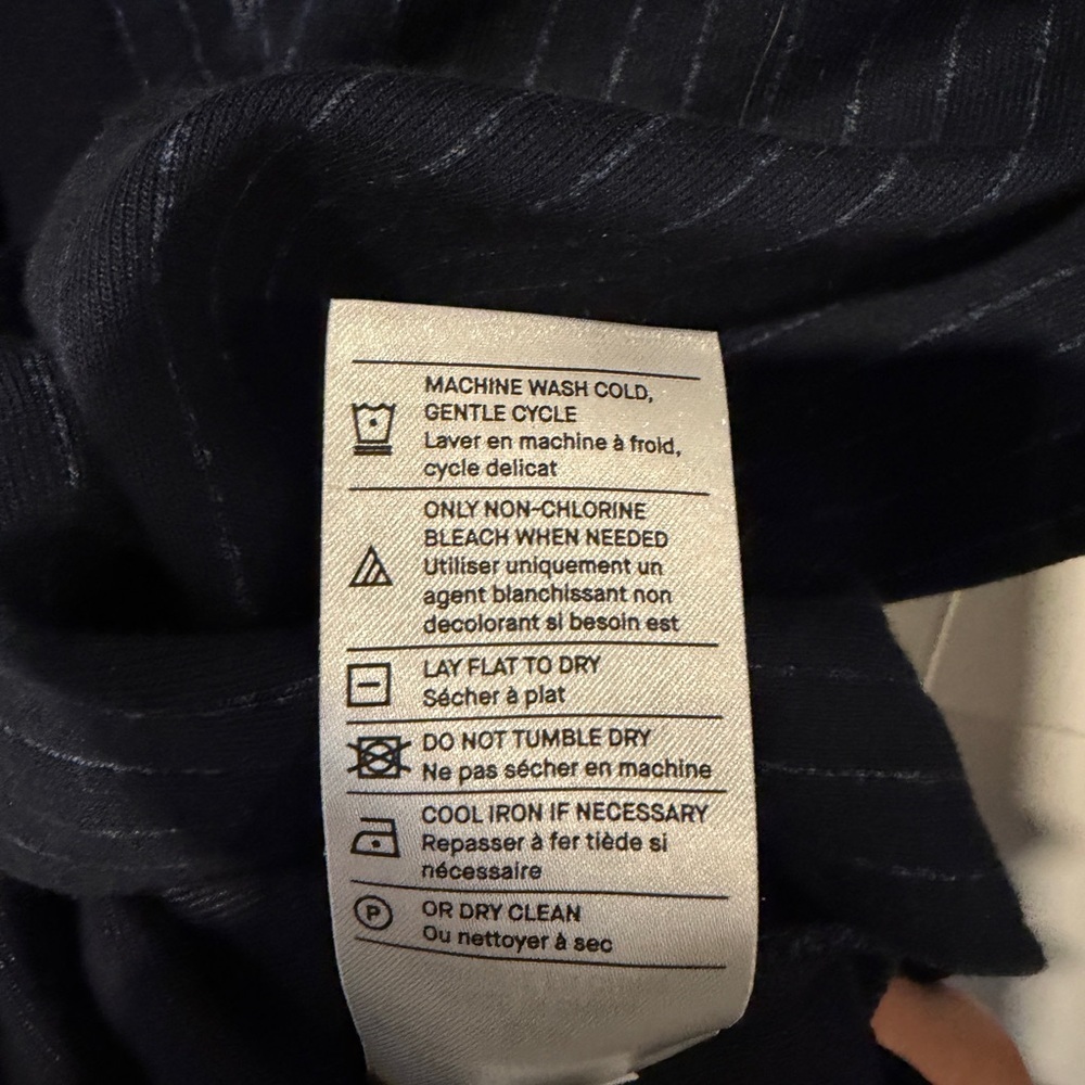 Vince Navy Pinstripe Shirt - Picture 4 of 5